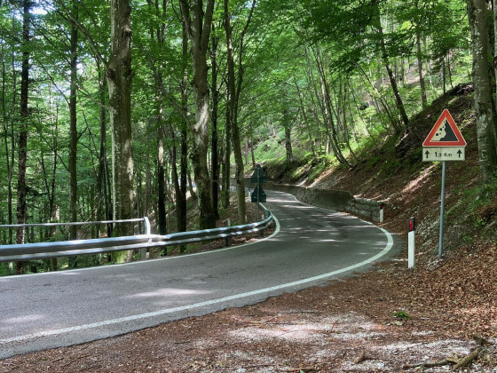 Auf der Anfahrt zum Monte Bondone