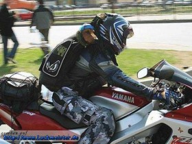 Bike mit Wackeldackel