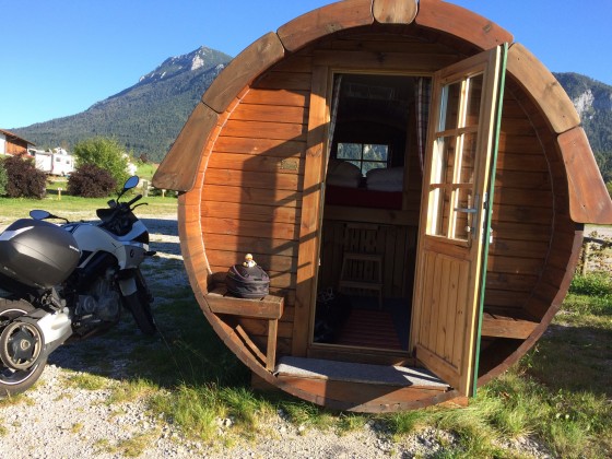 Ankunft in Inzell Camping Lindlbauer ein Faß voll Schlaf